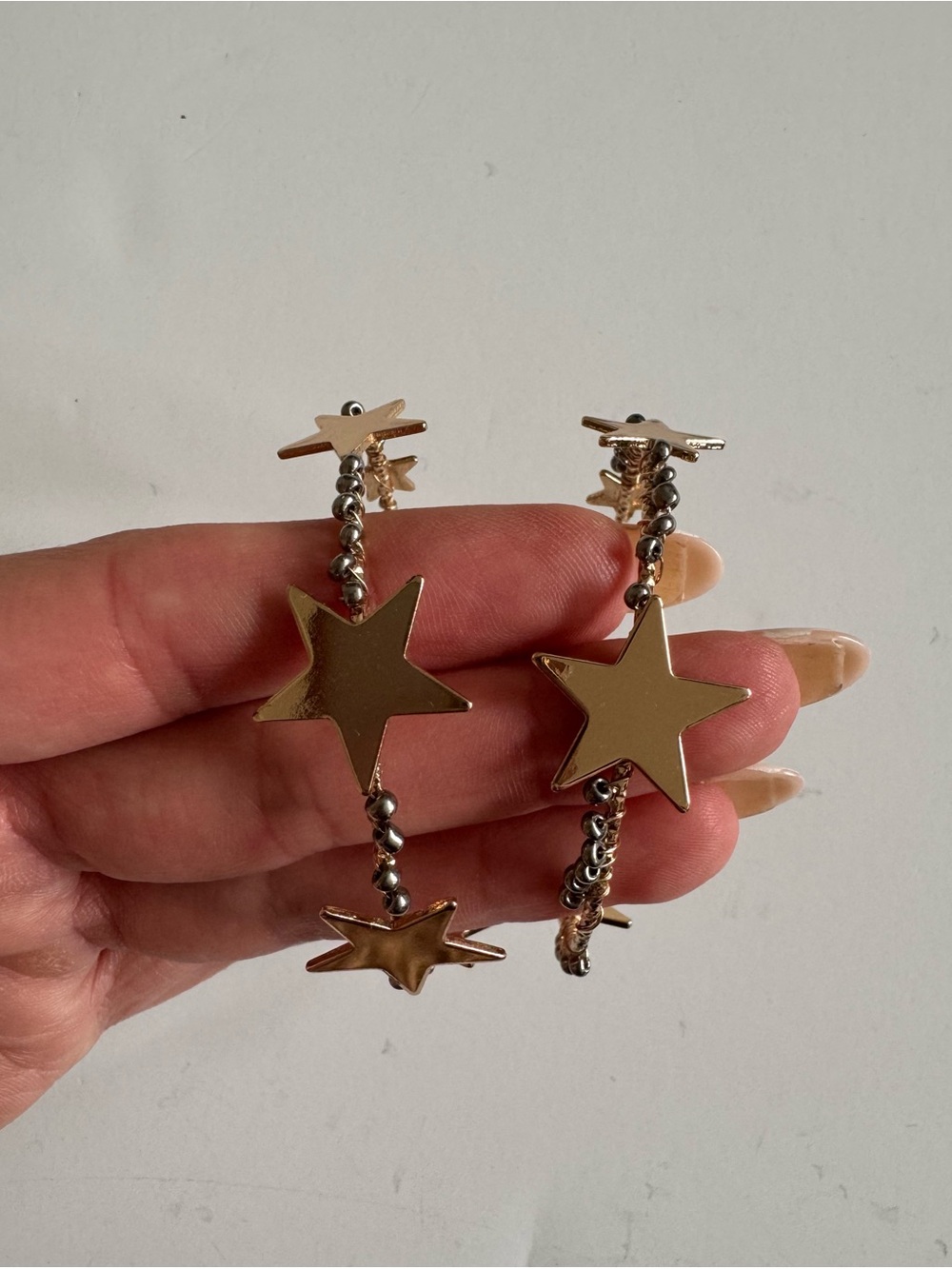 Gold Star Hoop Earrings - Women Jewelry